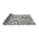 Sideview of Abstract Gray Modern Rug, abs3334gry