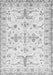 Machine Washable Oriental Gray Traditional Rug, wshabs3335gry