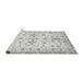 Sideview of Machine Washable Oriental Gray Traditional Rug, wshabs3335gry