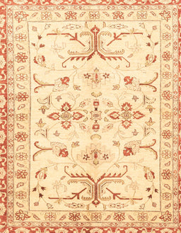 Machine Washable Abstract Sun Yellow Rug, wshabs3335