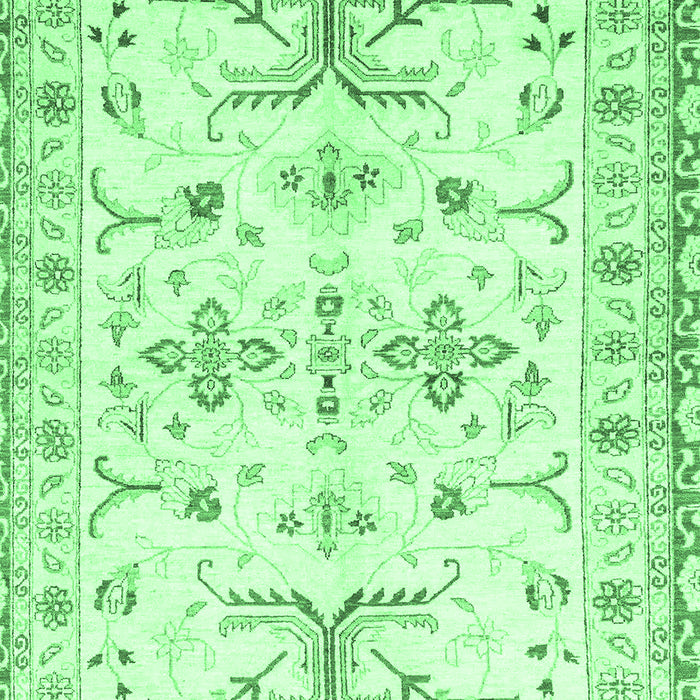 Oriental Emerald Green Traditional Rug, abs3335emgrn