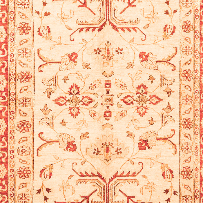 Machine Washable Oriental Orange Traditional Area Rugs, wshabs3335org