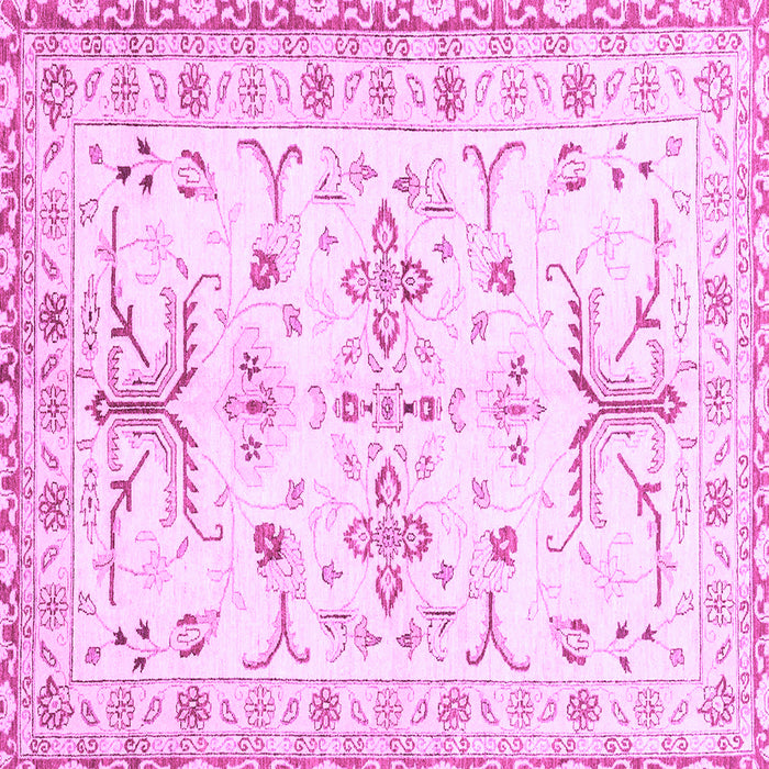 Square Oriental Purple Traditional Rug, abs3335pur