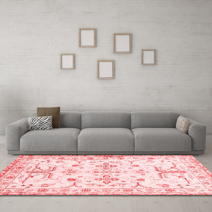 Traditional Red Washable Rugs