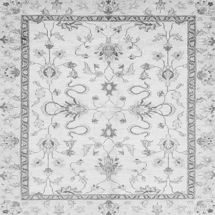 Square Oriental Gray Traditional Rug, abs3336gry