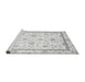 Sideview of Machine Washable Oriental Gray Traditional Rug, wshabs3336gry