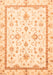 Machine Washable Oriental Orange Traditional Area Rugs, wshabs3336org