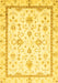 Machine Washable Oriental Yellow Traditional Rug, wshabs3336yw