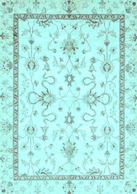 Oriental Light Blue Traditional Rug, abs3336lblu