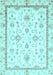 Oriental Light Blue Traditional Rug, abs3336lblu