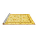 Sideview of Machine Washable Oriental Yellow Traditional Rug, wshabs3336yw