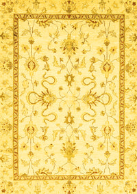 Oriental Yellow Traditional Rug, abs3336yw