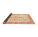 Sideview of Abstract Brown Gold Oriental Rug, abs3337