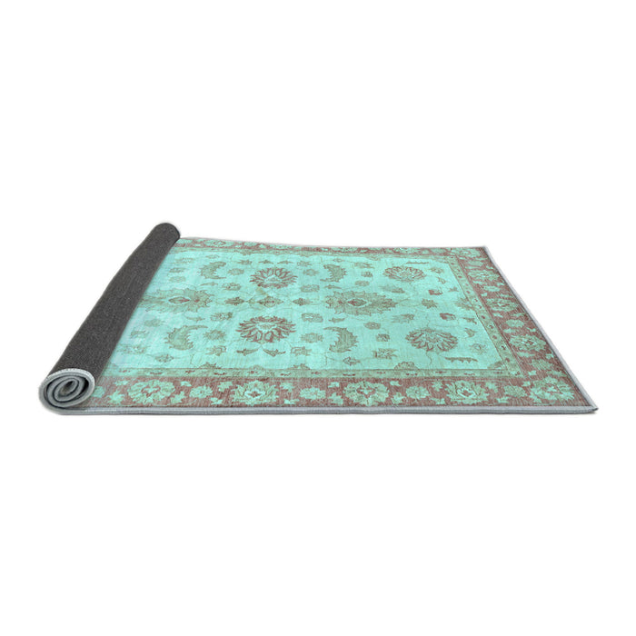 Sideview of Oriental Light Blue Traditional Rug, abs3337lblu
