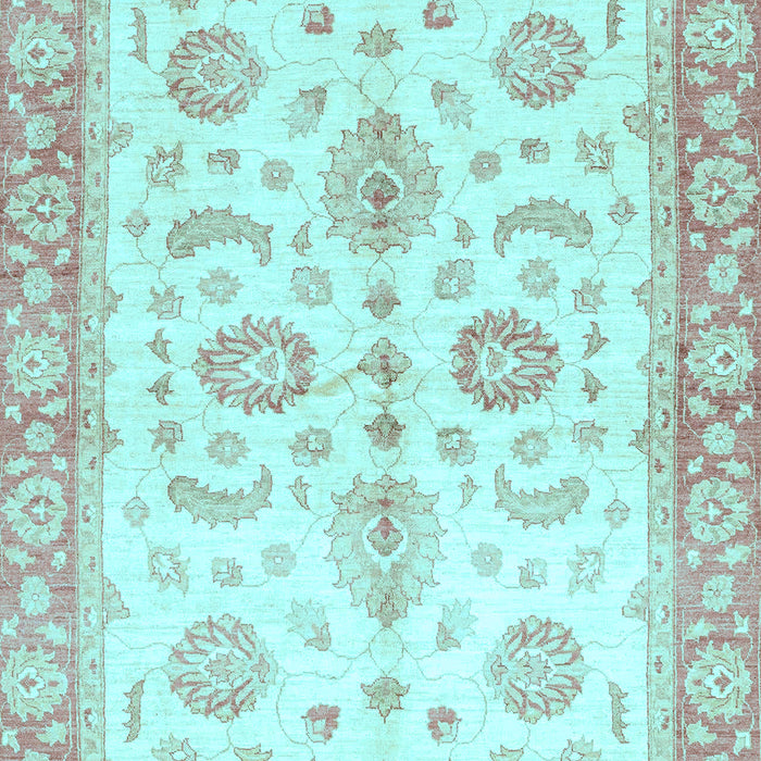 Oriental Light Blue Traditional Rug, abs3337lblu