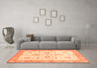 Machine Washable Oriental Orange Traditional Area Rugs in a Living Room, wshabs3337org