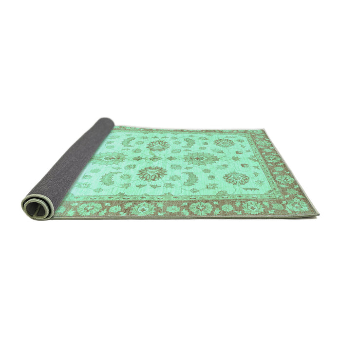 Sideview of Oriental Turquoise Traditional Rug, abs3337turq