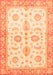 Machine Washable Oriental Orange Traditional Area Rugs, wshabs3337org