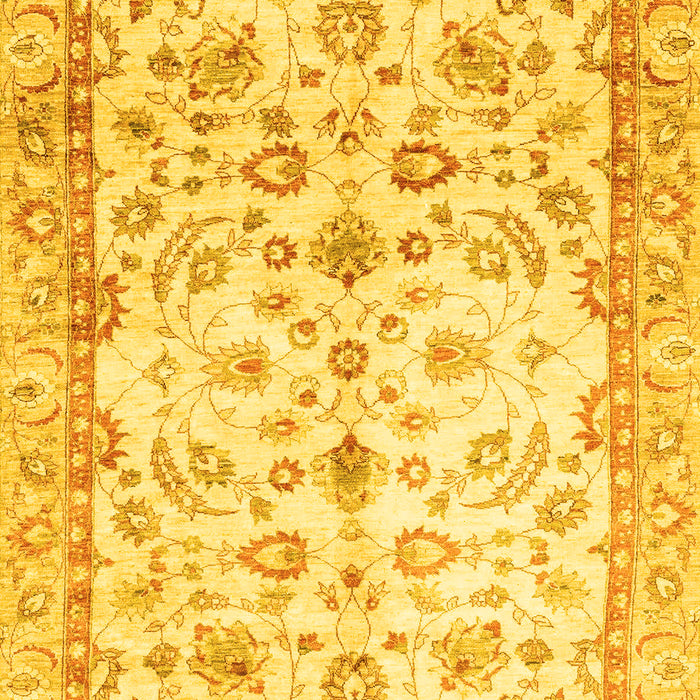 Oriental Yellow Traditional Rug, abs3338yw
