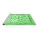 Sideview of Machine Washable Oriental Emerald Green Traditional Area Rugs, wshabs3338emgrn