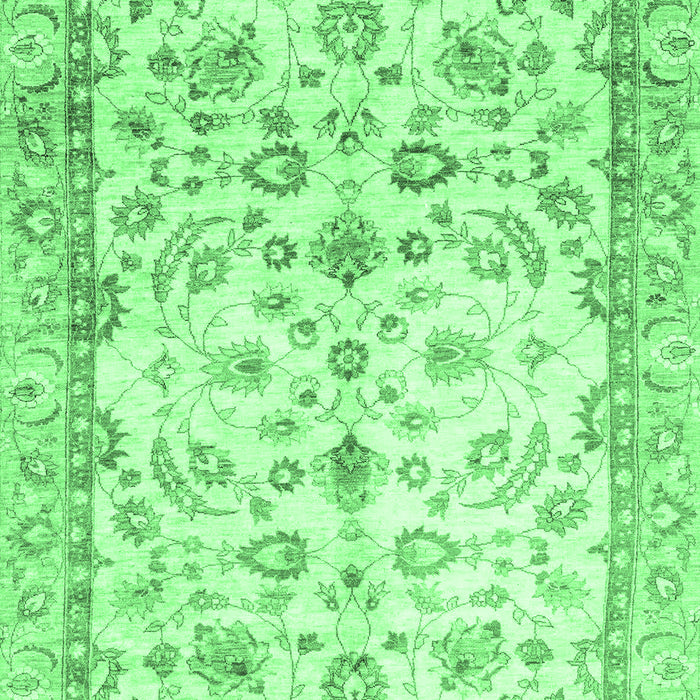 Oriental Emerald Green Traditional Rug, abs3338emgrn