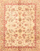 Abstract Mustard Yellow Oriental Rug, abs3338