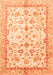 Machine Washable Oriental Orange Traditional Area Rugs, wshabs3338org