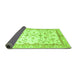 Sideview of Oriental Green Traditional Rug, abs3338grn