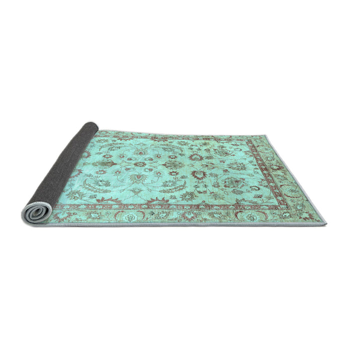 Sideview of Oriental Light Blue Traditional Rug, abs3338lblu