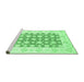 Sideview of Machine Washable Oriental Emerald Green Traditional Area Rugs, wshabs3339emgrn