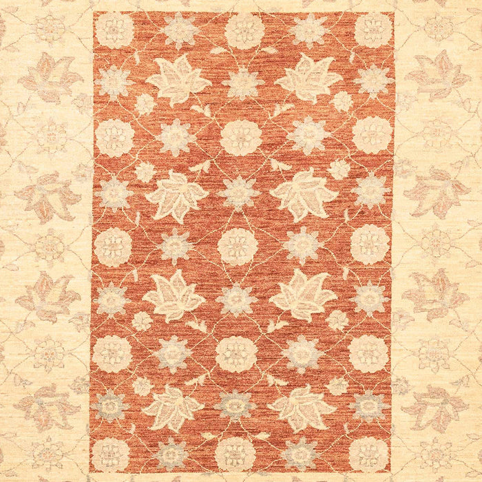 Machine Washable Abstract Sun Yellow Rug, wshabs3339