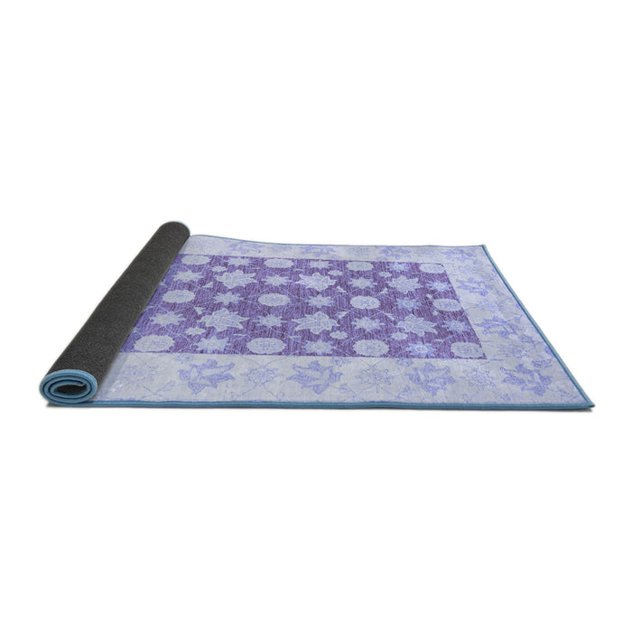 Sideview of Oriental Blue Traditional Rug, abs3339blu