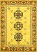 Abstract Yellow Modern Rug, abs333yw