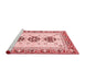 Modern Red Washable Rugs