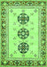 Abstract Green Modern Rug, abs333grn