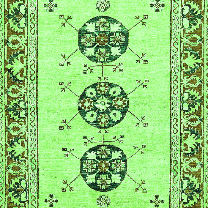 Abstract Green Modern Rug, abs333grn