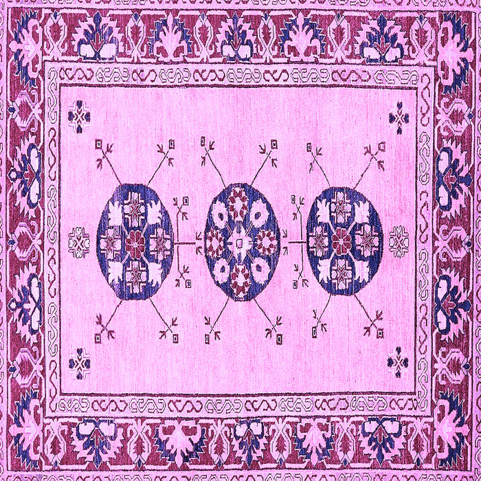 Square Abstract Purple Modern Rug, abs333pur