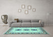 Machine Washable Abstract Light Blue Modern Rug in a Living Room, wshabs333lblu