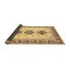 Sideview of Abstract Brown Modern Rug, abs333brn