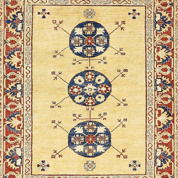 Machine Washable Abstract Mustard Yellow Rug, wshabs333