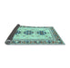 Sideview of Abstract Light Blue Modern Rug, abs333lblu