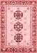 Abstract Red Modern Area Rugs