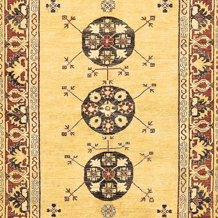 Machine Washable Abstract Brown Modern Rug, wshabs333brn