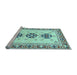 Sideview of Machine Washable Abstract Light Blue Modern Rug, wshabs333lblu