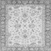 Square Machine Washable Oriental Gray Traditional Rug, wshabs3340gry