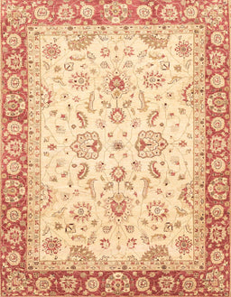 Abstract Brown Gold Oriental Rug, abs3340
