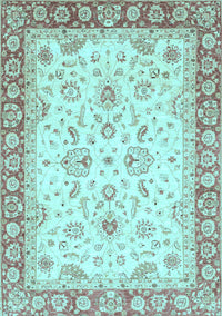 Oriental Light Blue Traditional Rug, abs3340lblu