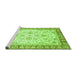 Sideview of Machine Washable Oriental Green Traditional Area Rugs, wshabs3340grn