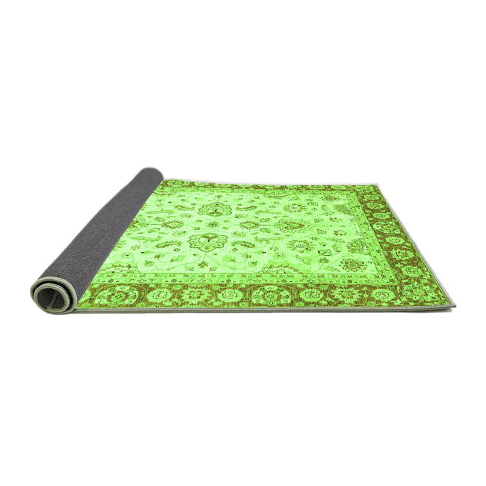 Sideview of Oriental Green Traditional Rug, abs3340grn
