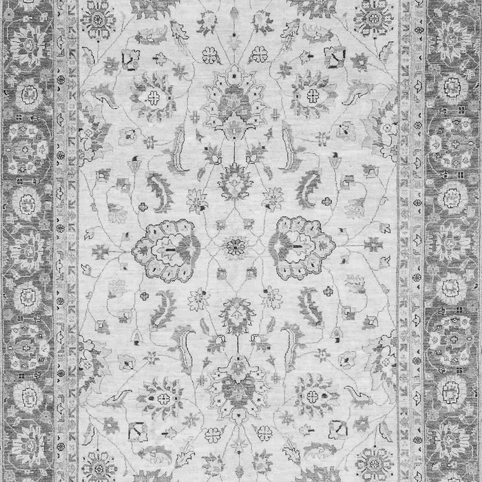 Machine Washable Oriental Gray Traditional Rug, wshabs3340gry